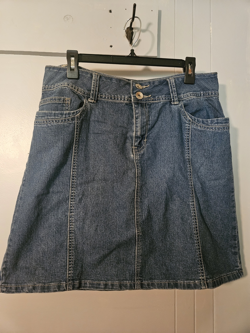 Dressbarn Blue Denim A-Line Skirt
